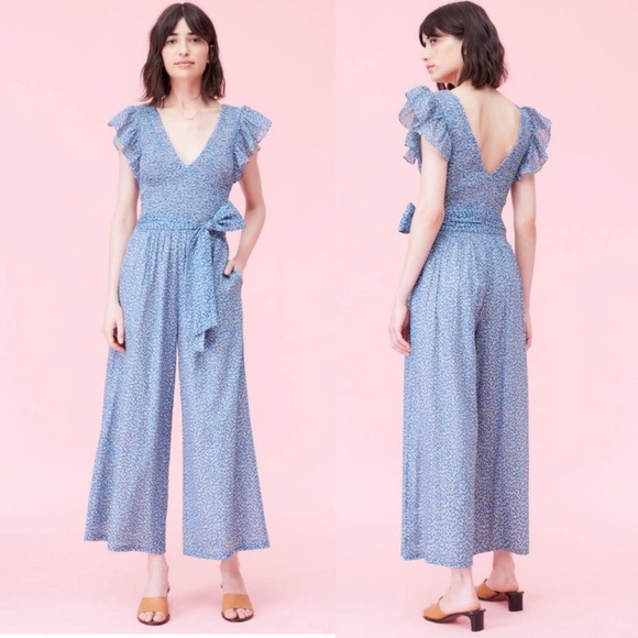 Rebecca Taylor La Vie V-neck Jumpsuit size Small - Picture 4 of 9